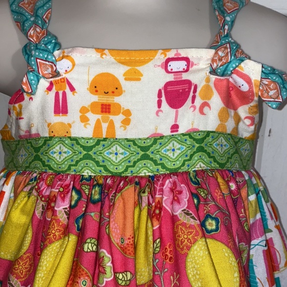 Gorgeous Matilda Jane Platinum Knot Dress/Top sz 2 HTF ROBOTS! - Picture 2 of 4